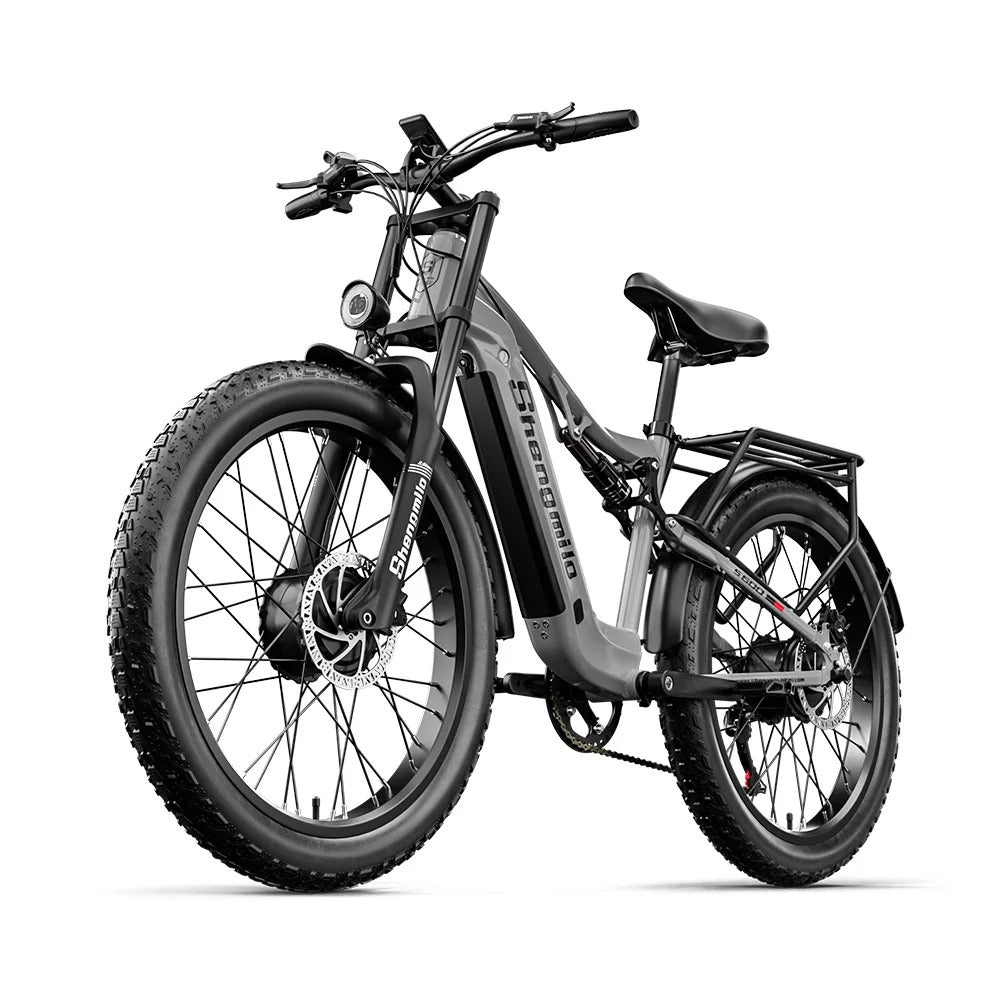 Vollgefedertes E-Bike mit Doppel-Motor