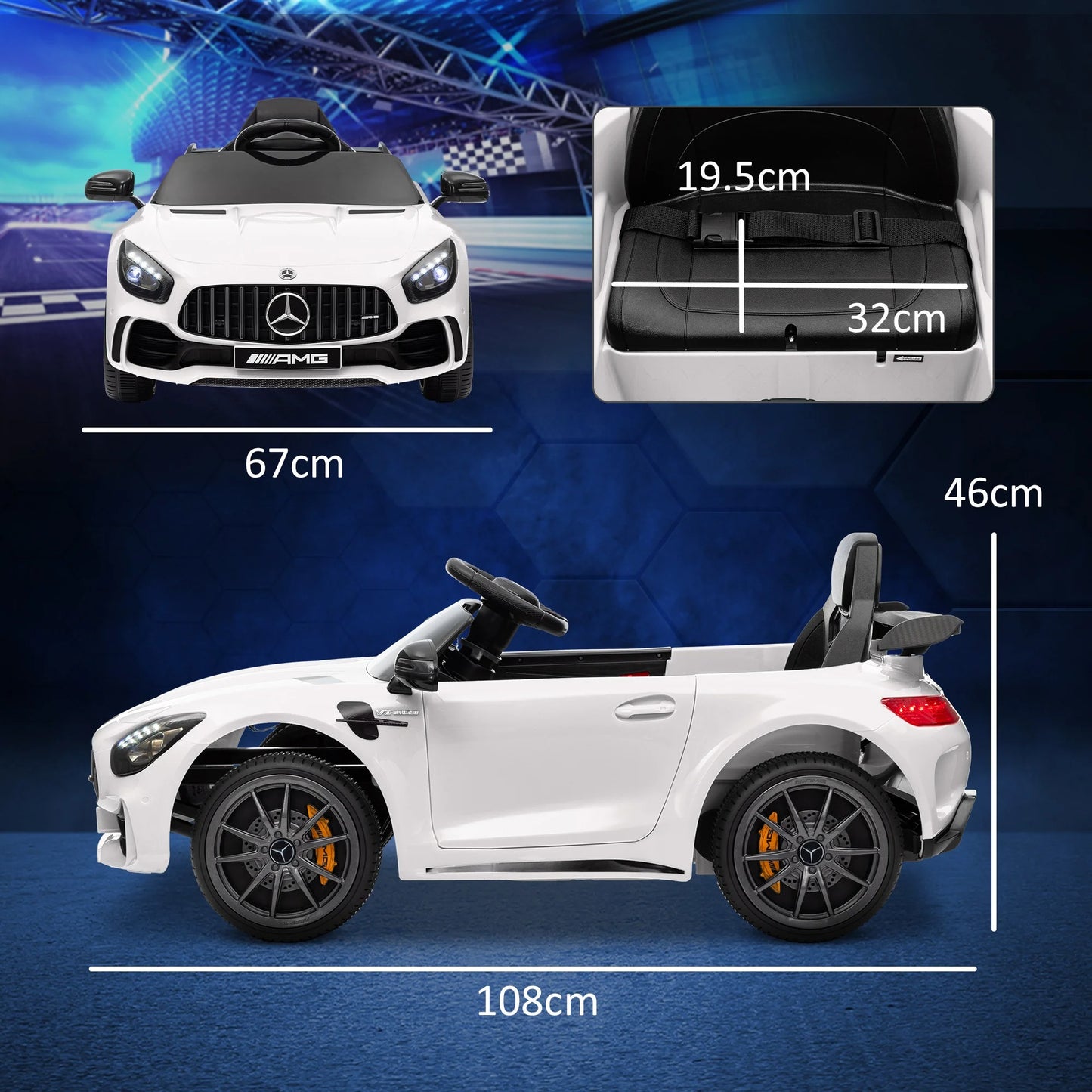 Kinder E-Auto Mercedes-Benz AMG GTR