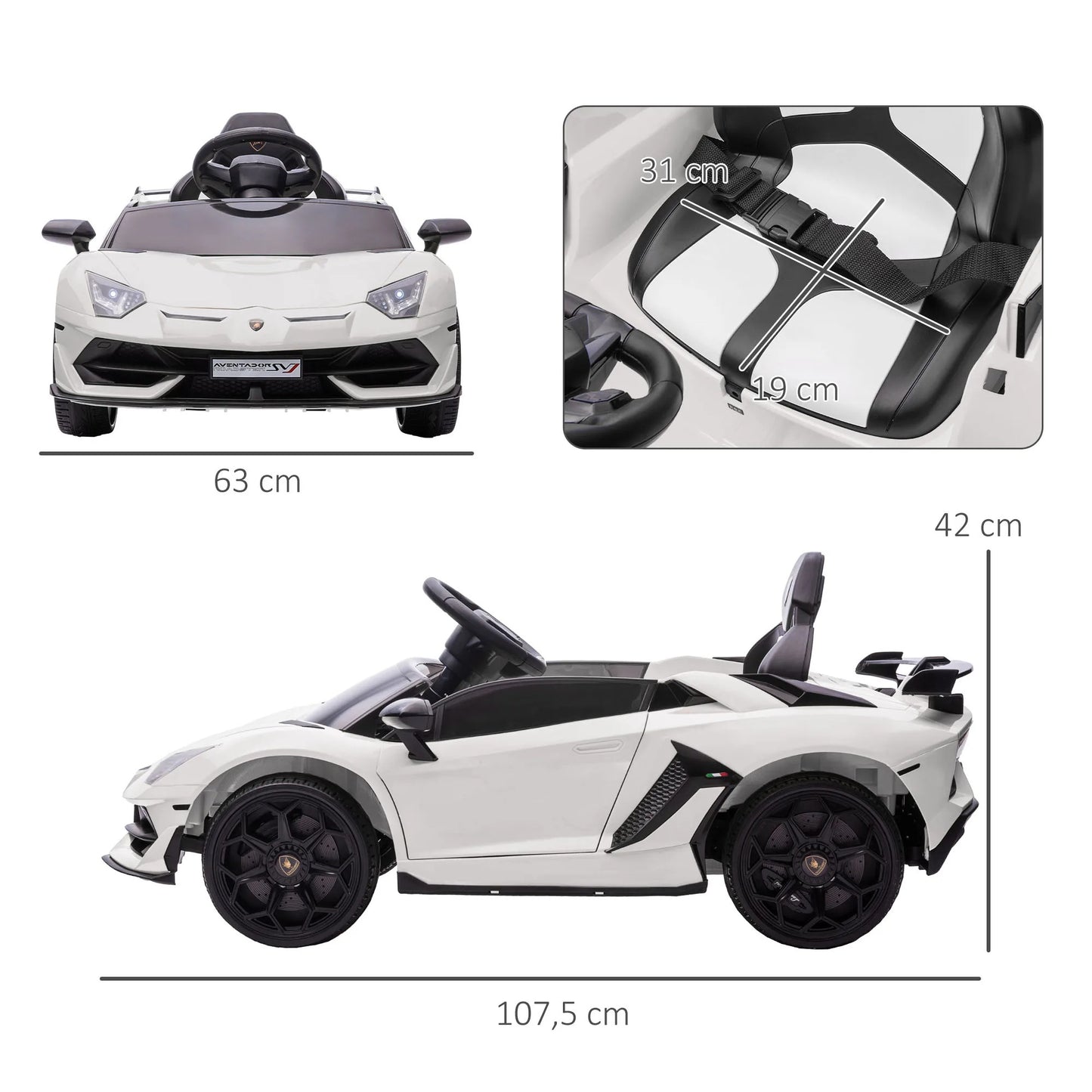 Lamborghini E-Auto für Kinder