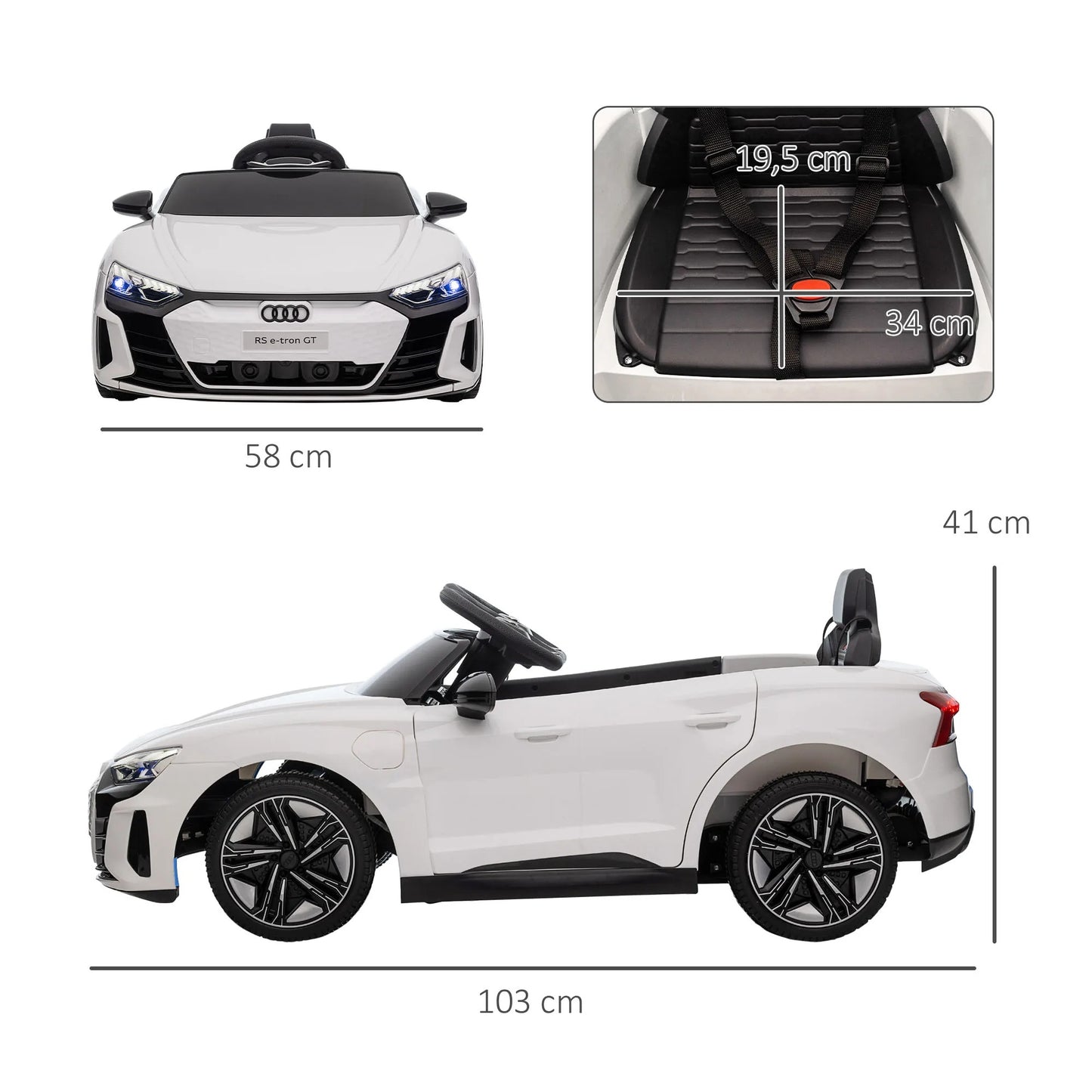 Kinder E-Auto Audi RS E-Tron Gt