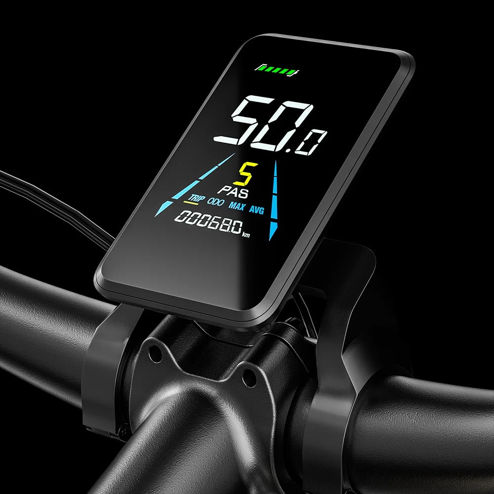 Damen Ebike mit Vorderradfederung und Doppel-Motor
