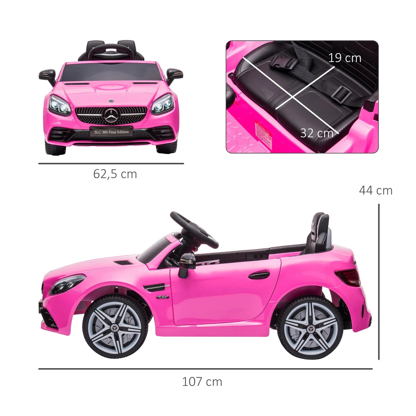 Kinder  E-Auto Mercedes SLC 300