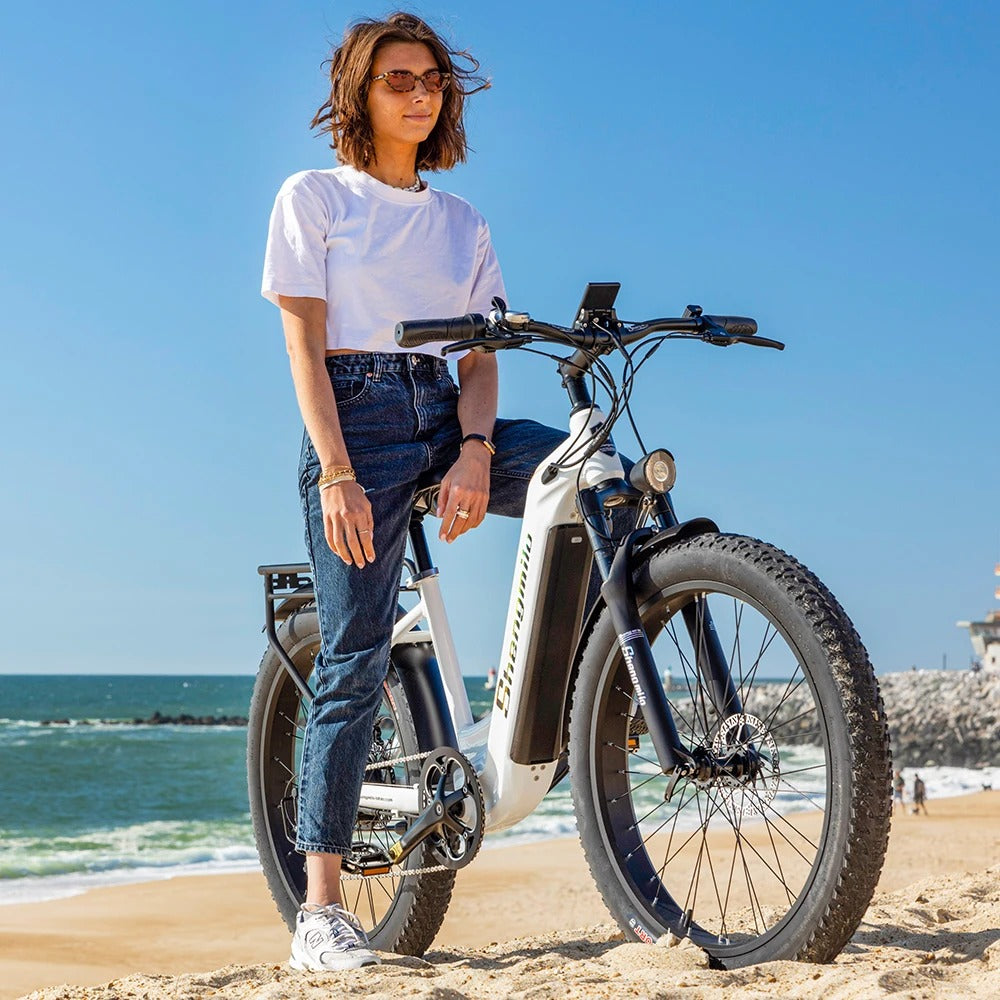 Damen Ebike mit Vorderradfederung