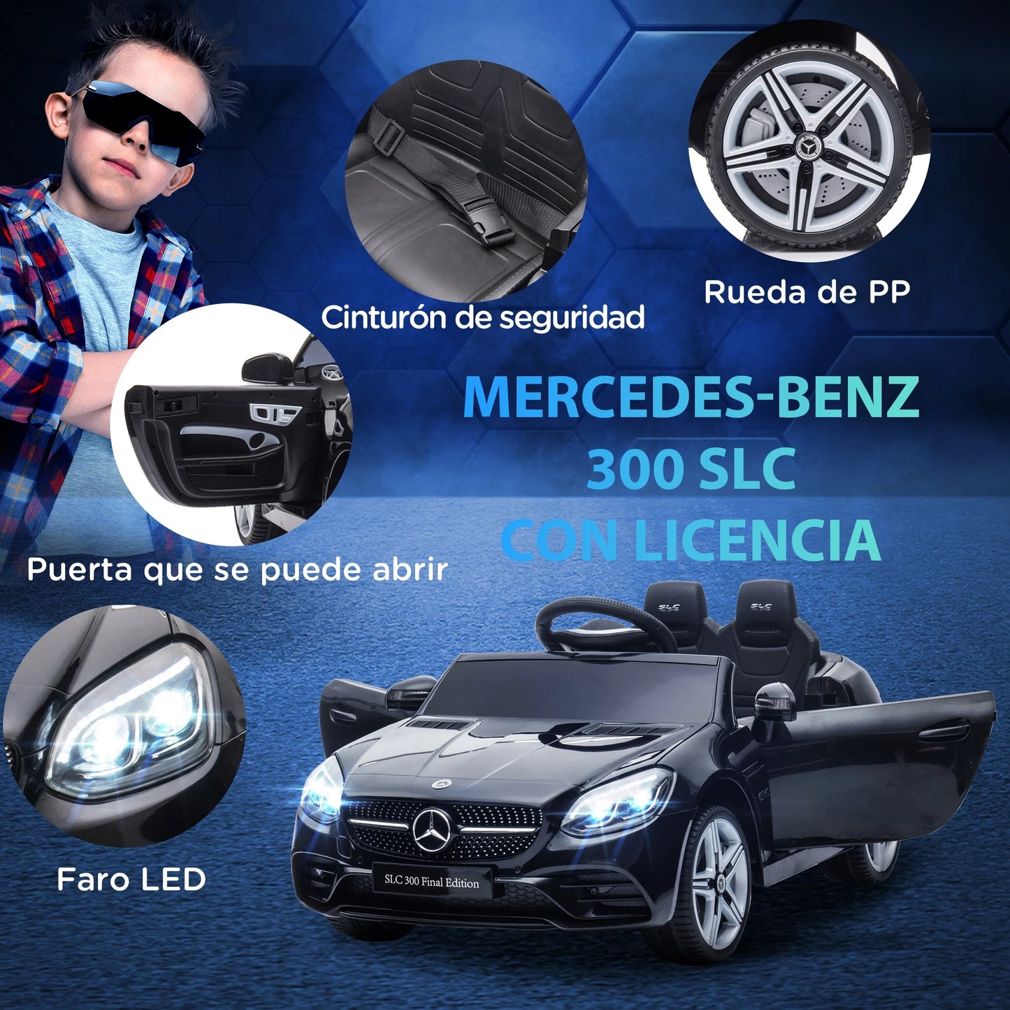Kinder  E-Auto Mercedes SLC 300